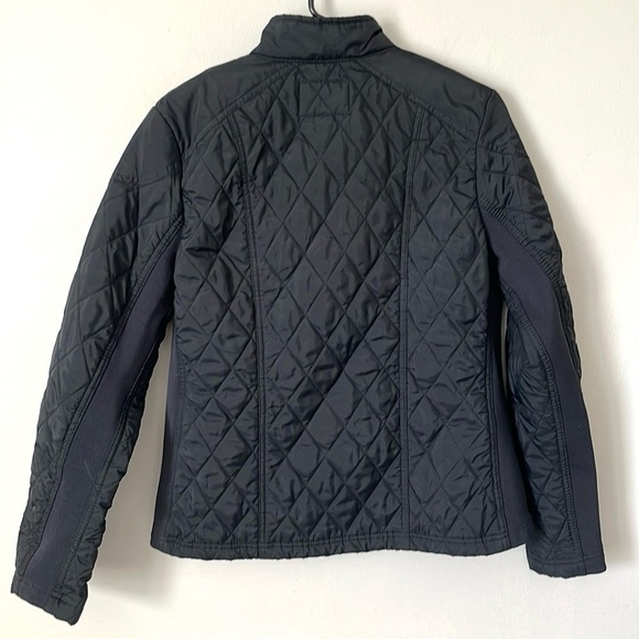A New Day Black Quilted Jacket Pockets
Snaps Zipper Front Women Size Medium - Picture 4 of 11